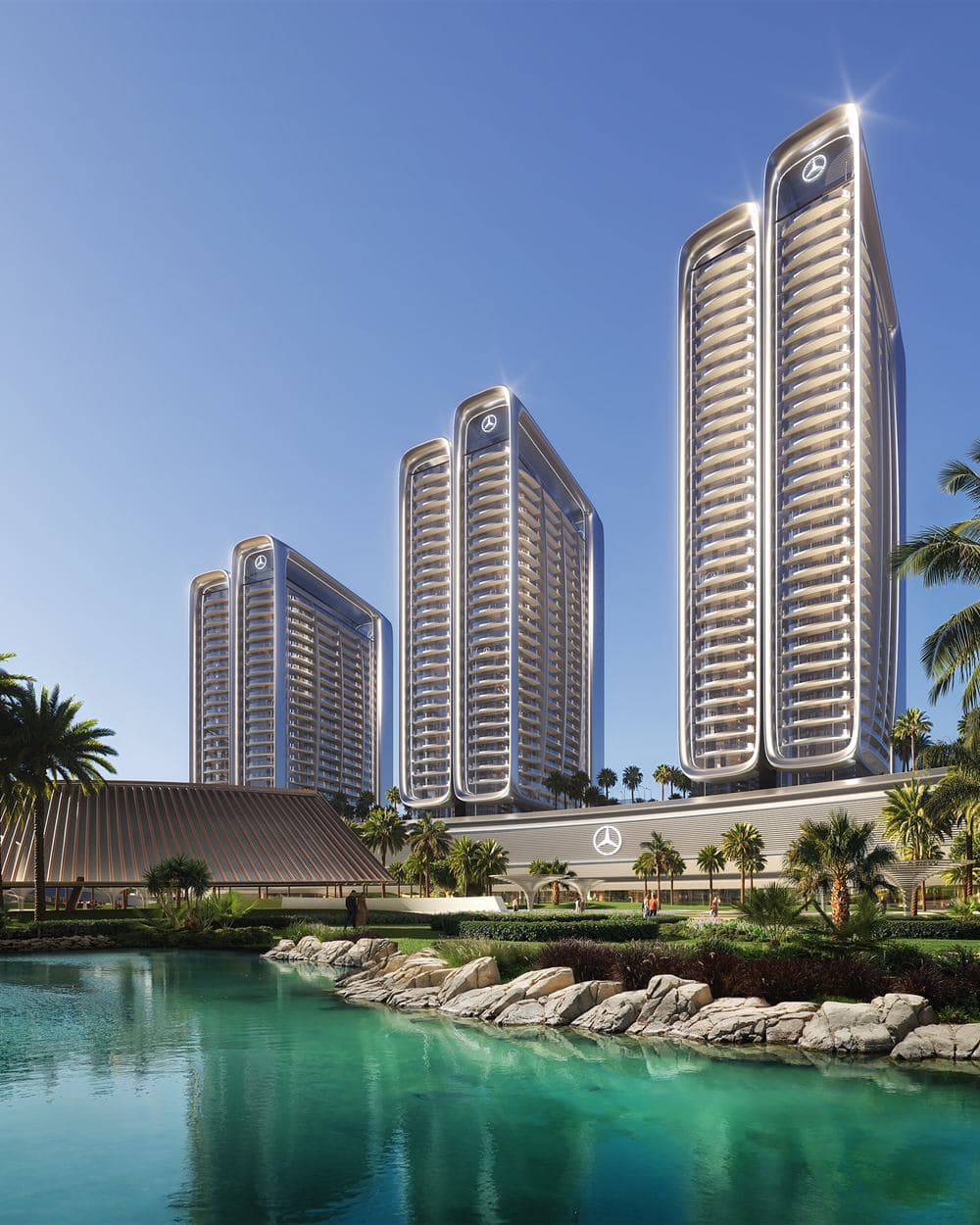 Binghatti City towers at Mercedes-Benz Places, Meydan